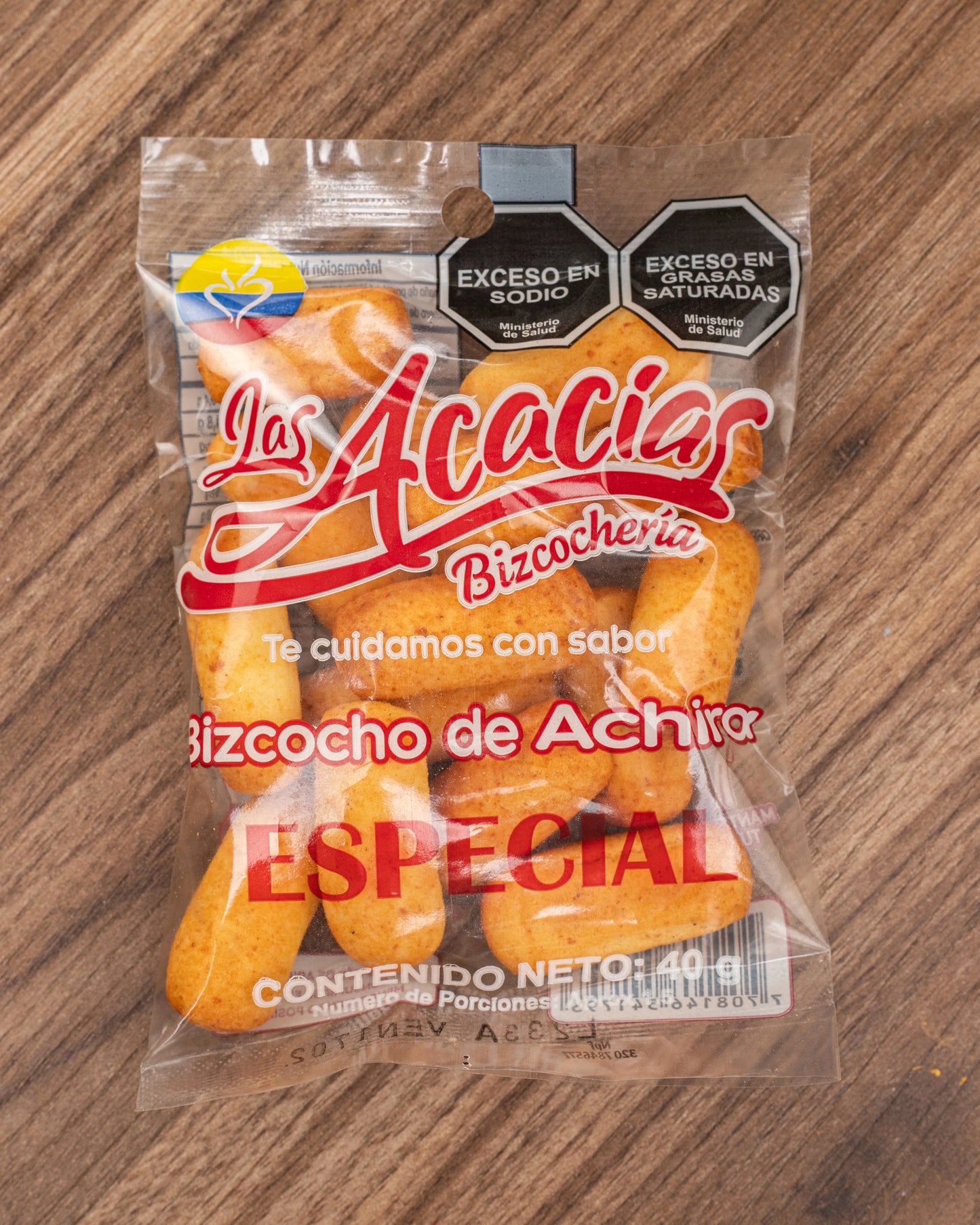 BIZCOCHO DE ACHIRA ESPECIAL 40 GRAMOS